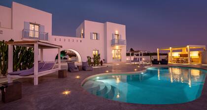 SUPERBE VILLA NEUVE, PROCHE DE LA PLAGE DU BLEU BLEU A AGIA ANNA NAXOS