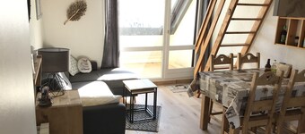 Mezzanine studio-appartement in het dorp Villard de Lans, ideaal voor gezinnen