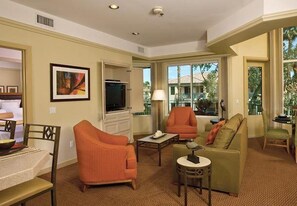 TV, fireplace, DVD player - 1C-Coachella Music Festival Condo at Marriott Desert Springs Villas Resort! (Palm Desert)