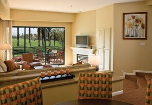 TV, fireplace, DVD player - 1C-Coachella Music Festival Condo at Marriott Desert Springs Villas Resort! (Palm Desert)