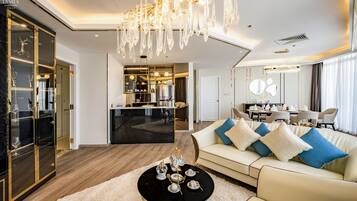 Suite Présidentielle (Breakfast and Club benefits included) | 2 chambres, minibar, coffres-forts dans les chambres, bureau