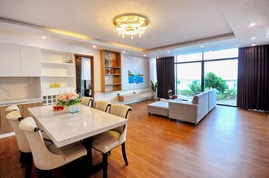 360* Ocean View Sky Villa | Living room | Smart TV - Holi Sky Homes By The Beach (Nha Trang)