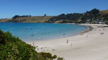 Sun-loungers, beach towels