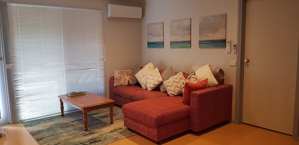 Smart TV, DVD player, books