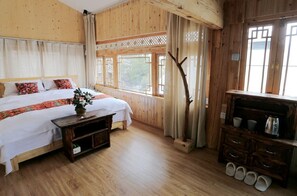 Habitación doble | Cortinas blackout, wifi gratis y ropa de cama 