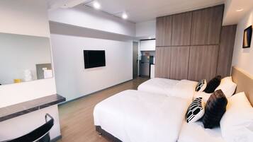 Deluxe Twin kamer | Een bureau, geluiddichte muren, gratis wifi, beddengoed