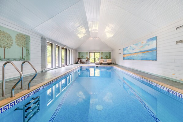 Indoor pool, a heated pool