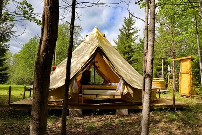 Teepee in the forest