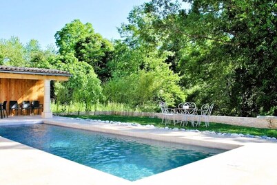 La Lauzière is an authentic French holiday home with private swimming pool