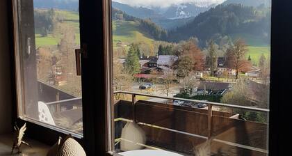 Cozy apartment with a dream view of the Hochgrat