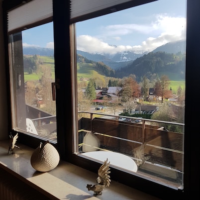 Cozy apartment with a dream view of the Hochgrat