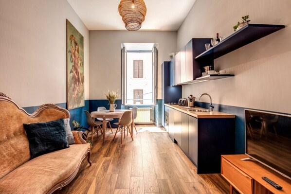 Apartment, 2 Bedrooms | Living area - Trastevere Vintage 2 (Rome)