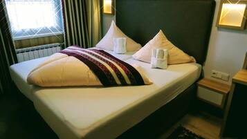 Desk, free WiFi, bed sheets