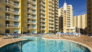 Indoor pool, outdoor pool - 2BD w/Full Kitchen, Jetted Tub, W/D,  FREE PARKING, NO RESORT FEES!! (North Myrtle Beach)