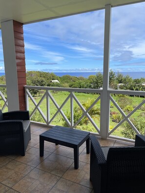 Room Rora, 1 Double Bed, Bathtub, Sea View | Terrace/patio