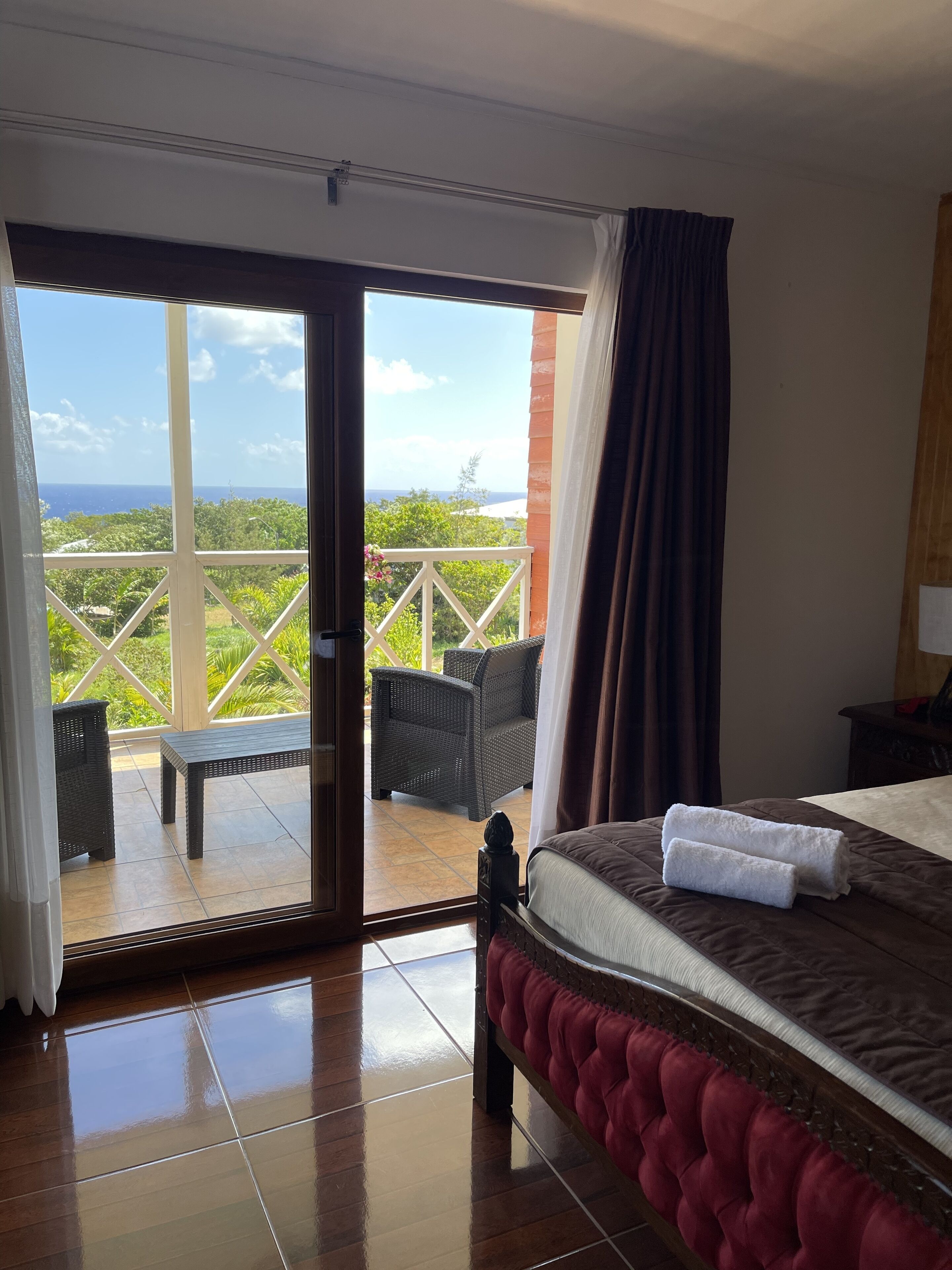 Room Porotu, 1 King Size Bed, Balcony, Sea view | View from room