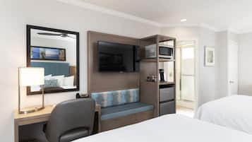 Family Room, 2 Queen Beds | 1 bedroom, hypo-allergenic bedding, in-room safe, desk