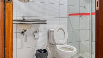 Double Room | Bathroom | Shower, towels, soap, shampoo