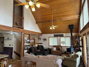 TV, fireplace, DVD player