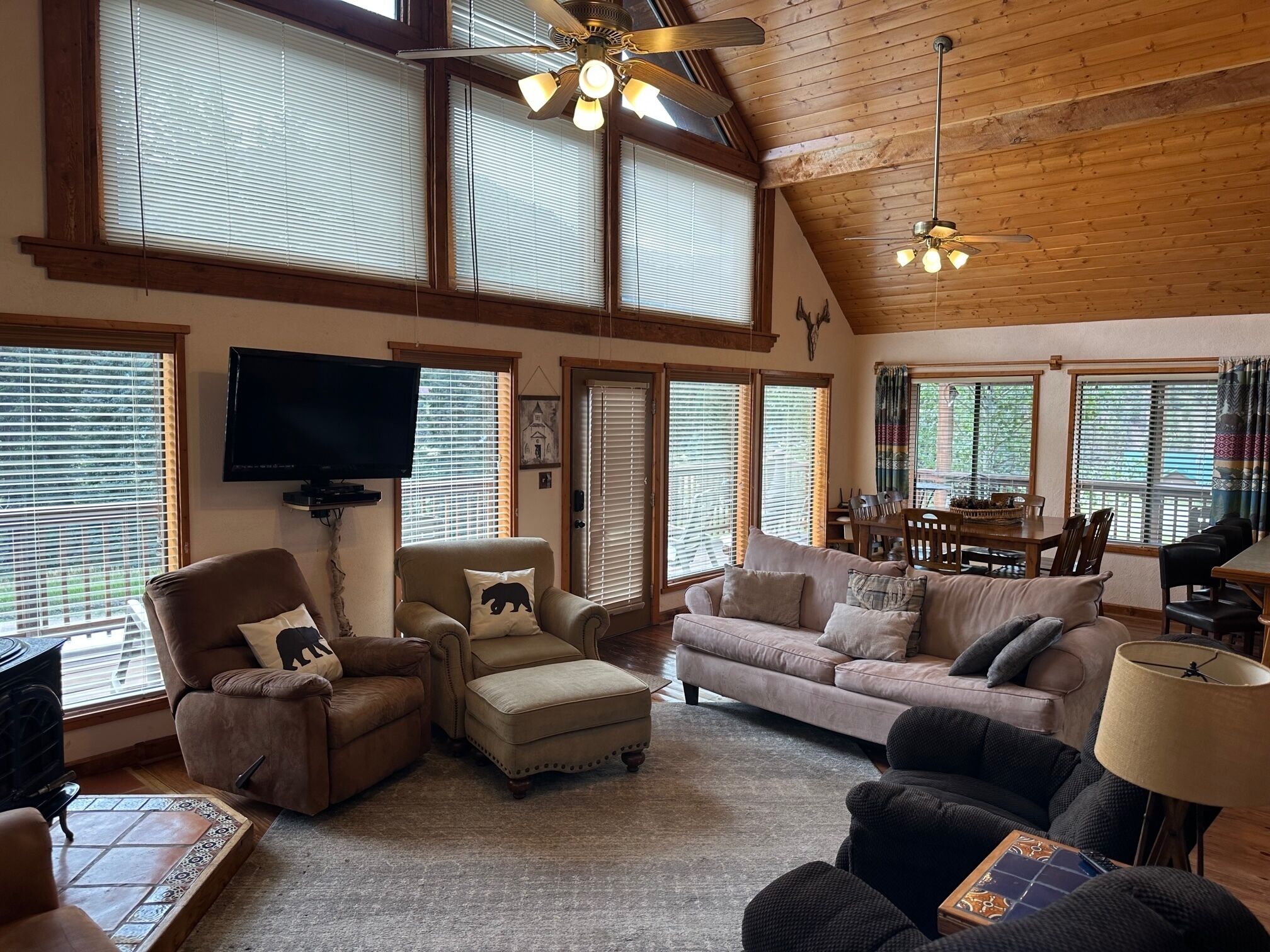 TV, fireplace, DVD player