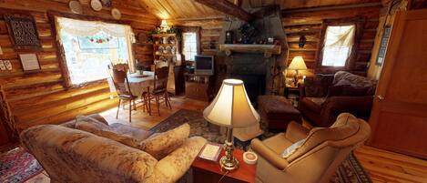 Chimenea y reproductor de DVD