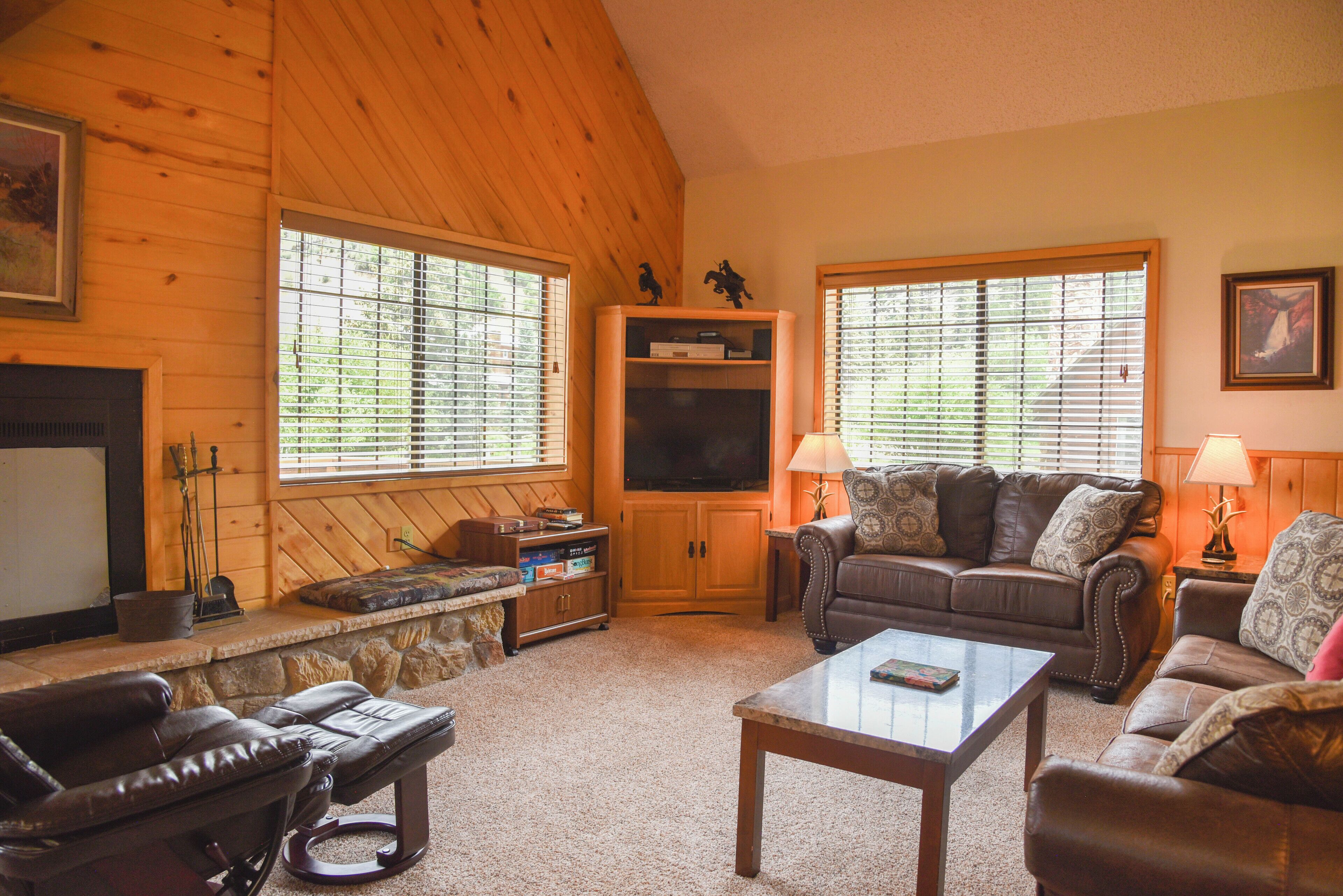 TV, fireplace, DVD player