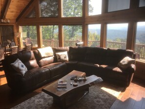 TV, fireplace, video games, table football