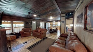 TV, fireplace, DVD player