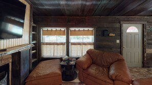 TV, fireplace, DVD player