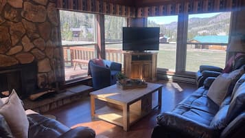 TV, fireplace, DVD player