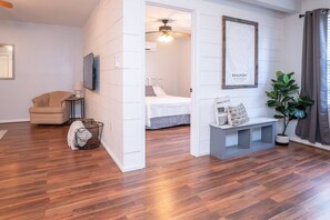 2 bedrooms, iron/ironing board, WiFi, bed sheets