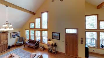 TV, fireplace, DVD player