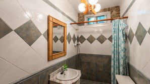 Bathtub, hair dryer