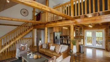 Smart TV, fireplace, DVD player