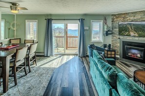 Taulutelevisio, takka