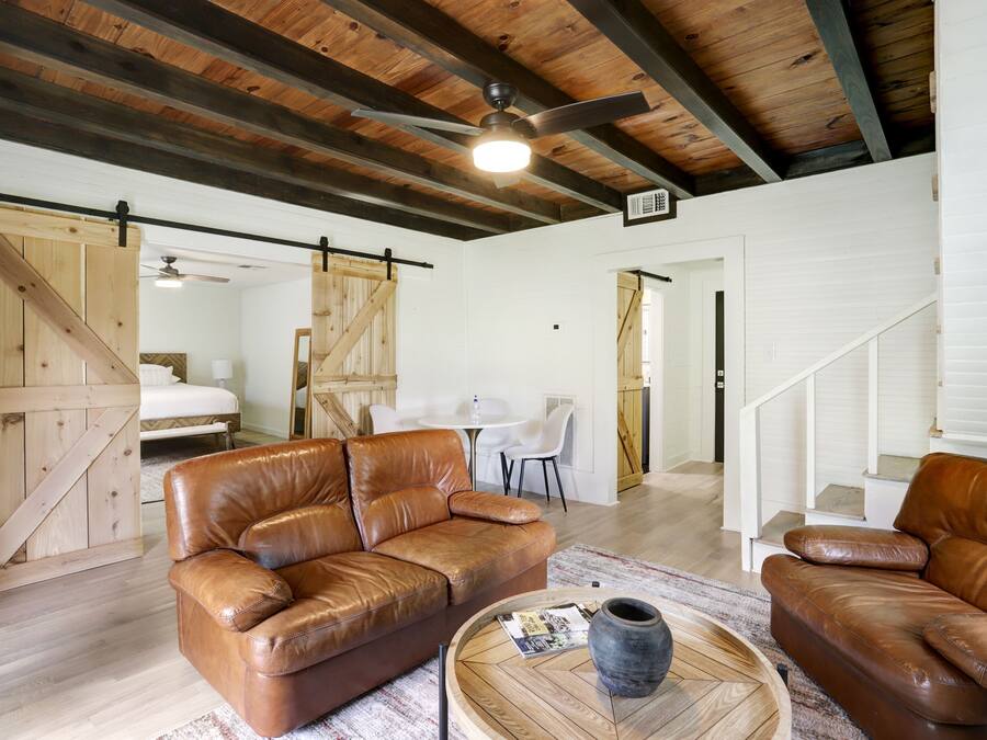 Farmstead Round Top - Cottage | Premium bedding, pillow-top beds, free WiFi, individually decorated