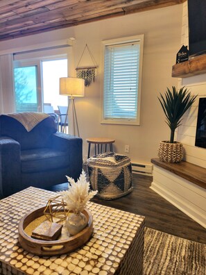 TV, fireplace, DVD player