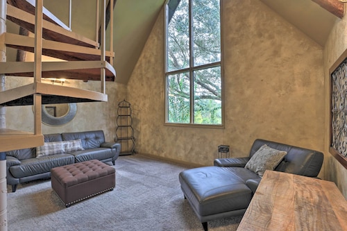 Chic A-Frame Escape w/ Fire Pit - Private Property