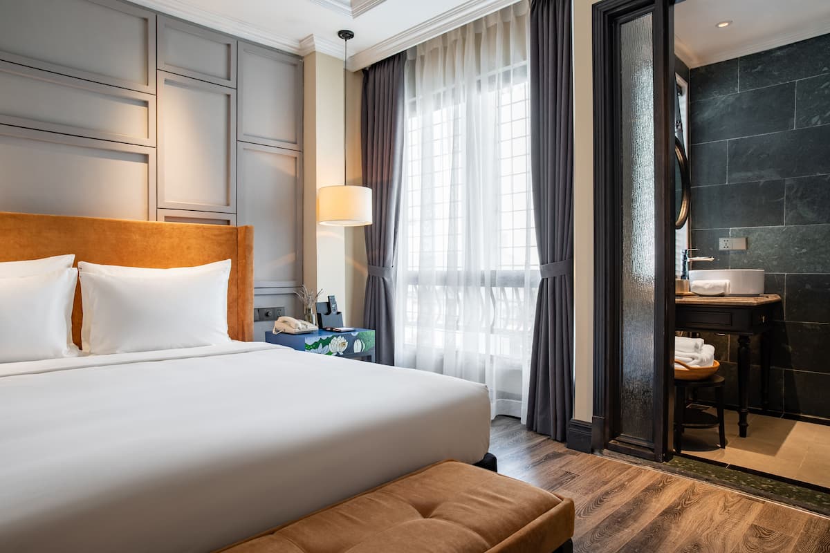 Sängtillbehör av högsta kvalitet, bäddmadrasser och minibar
