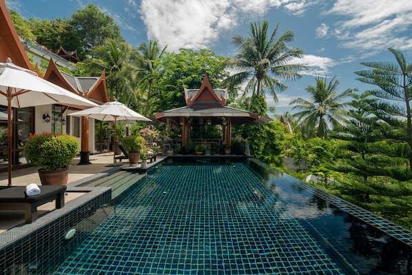Outdoor pool - Classy 4-BR Seaview Villa at Surin Beach (Choeng Thale)
