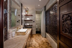 Luxury Villa | Bathroom | Towels - Classy 4-BR Seaview Villa at Surin Beach (Choeng Thale)