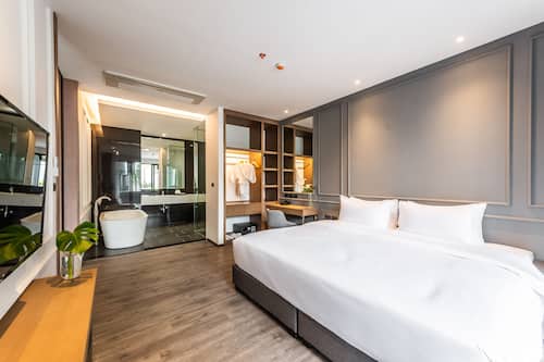 Hochwertige Bettwaren, Minibar (mit einigen kostenlosen Artikeln)