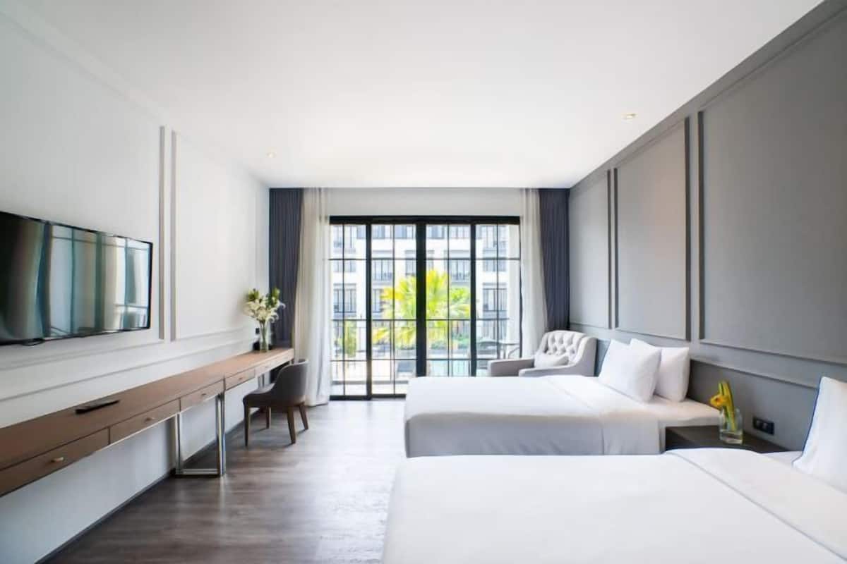 1 slaapkamer, luxe beddengoed, een minibar met enkele gratis items