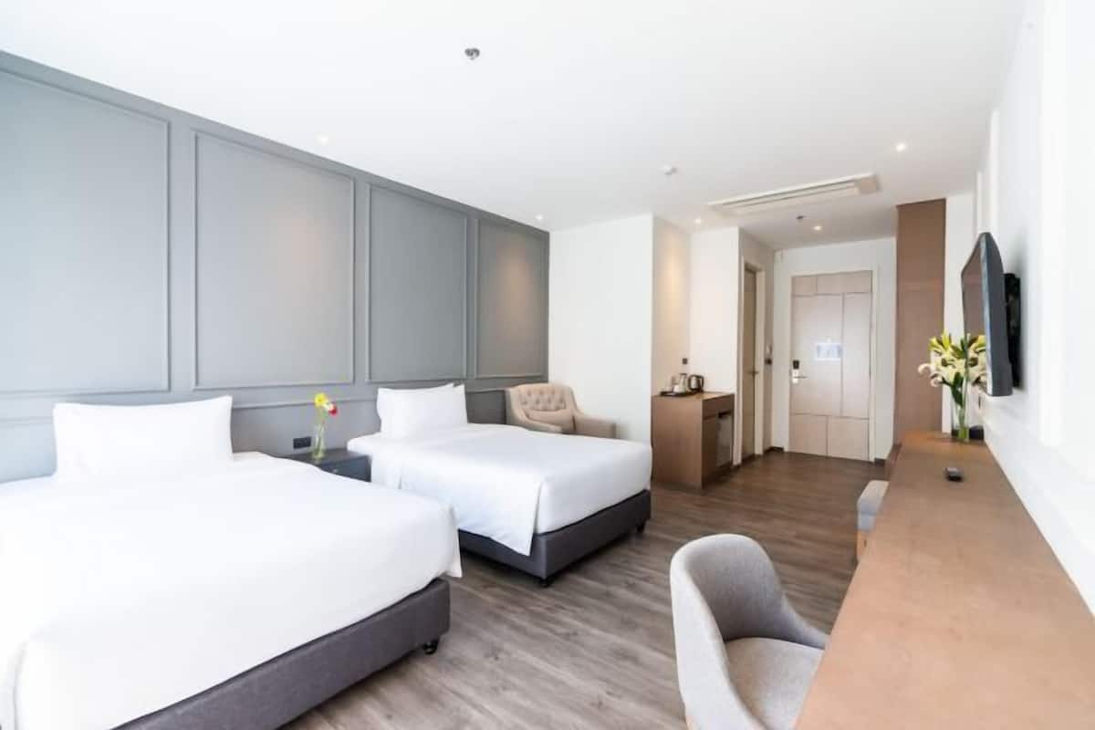 1 slaapkamer, luxe beddengoed, een minibar met enkele gratis items