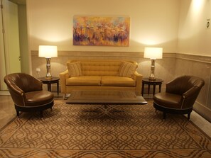 Sitteområde i lobbyen