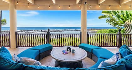 Luxury Beachfront Home w/ Pool, Spa, AC & Stunning Sunset Views at Mermaid Cove