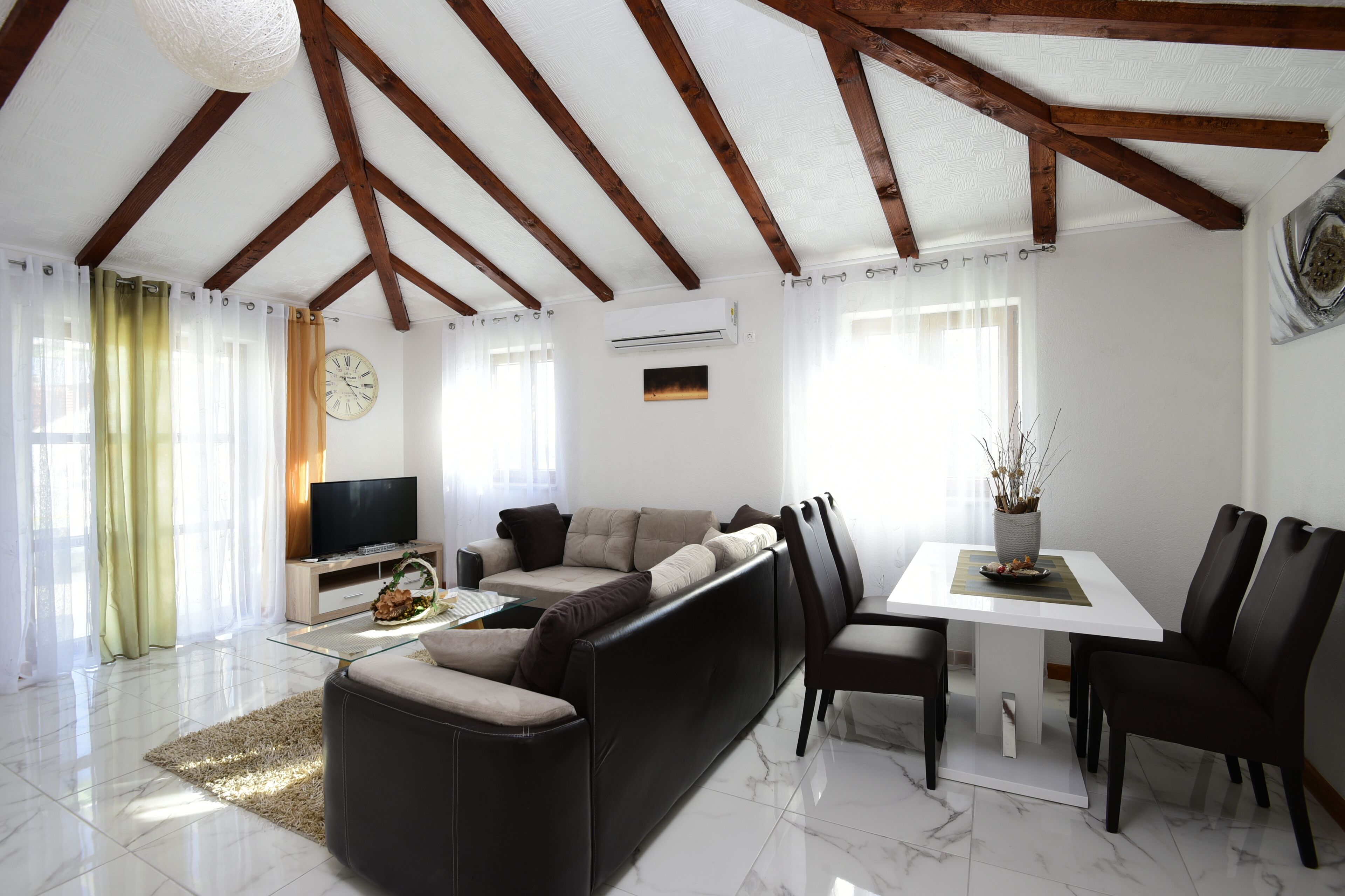 Luxury Villa, Private Pool | Living area | Flat-screen TV