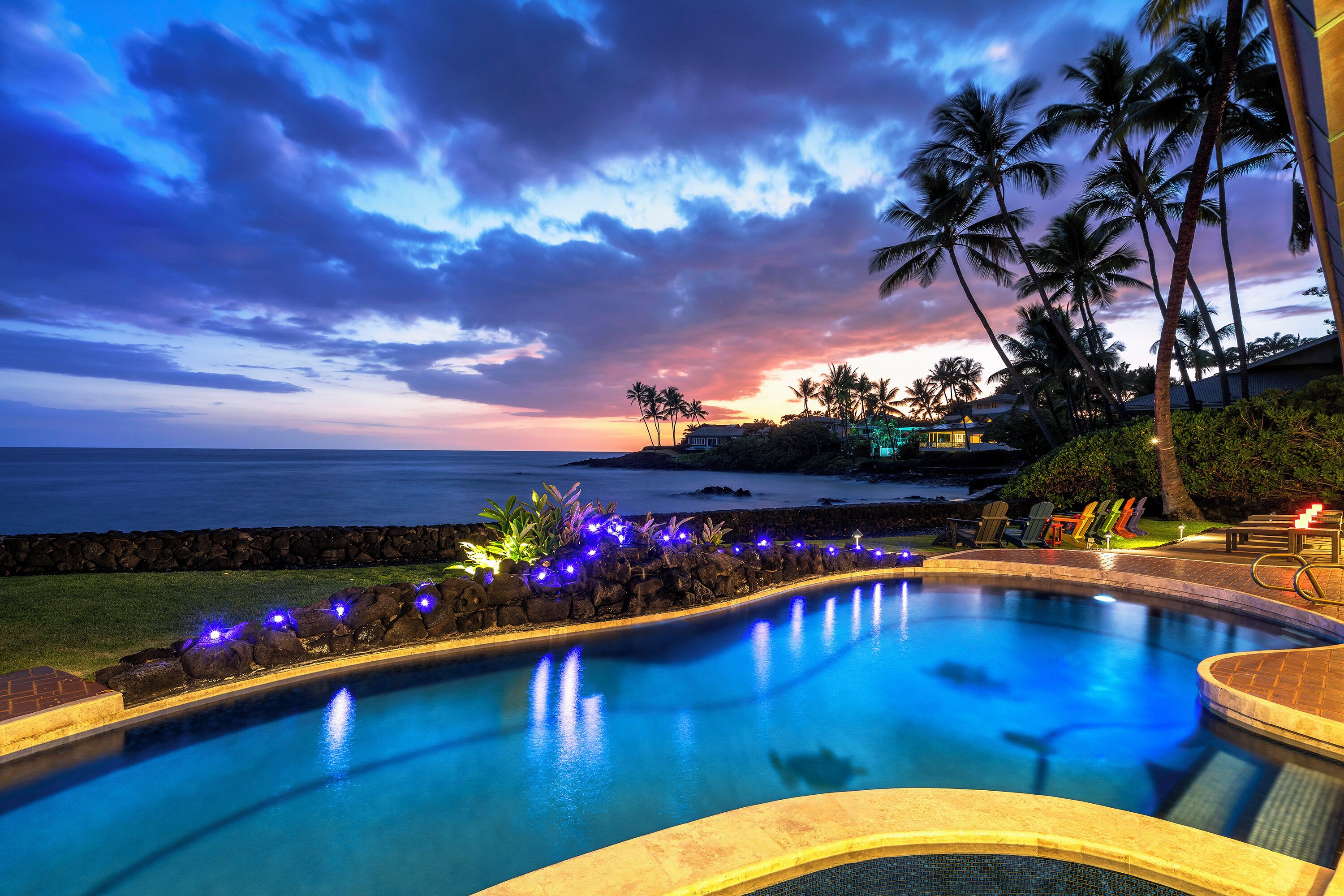 Una piscina riscaldata