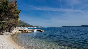 Vista a la playa o el mar