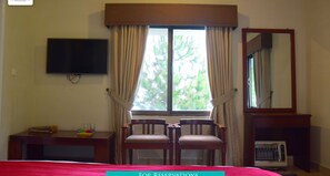 Executive Double or Twin Room | Laptop workspace, blackout drapes, iron/ironing board, free WiFi - Quality Lodges Bhurban (Bhurban)